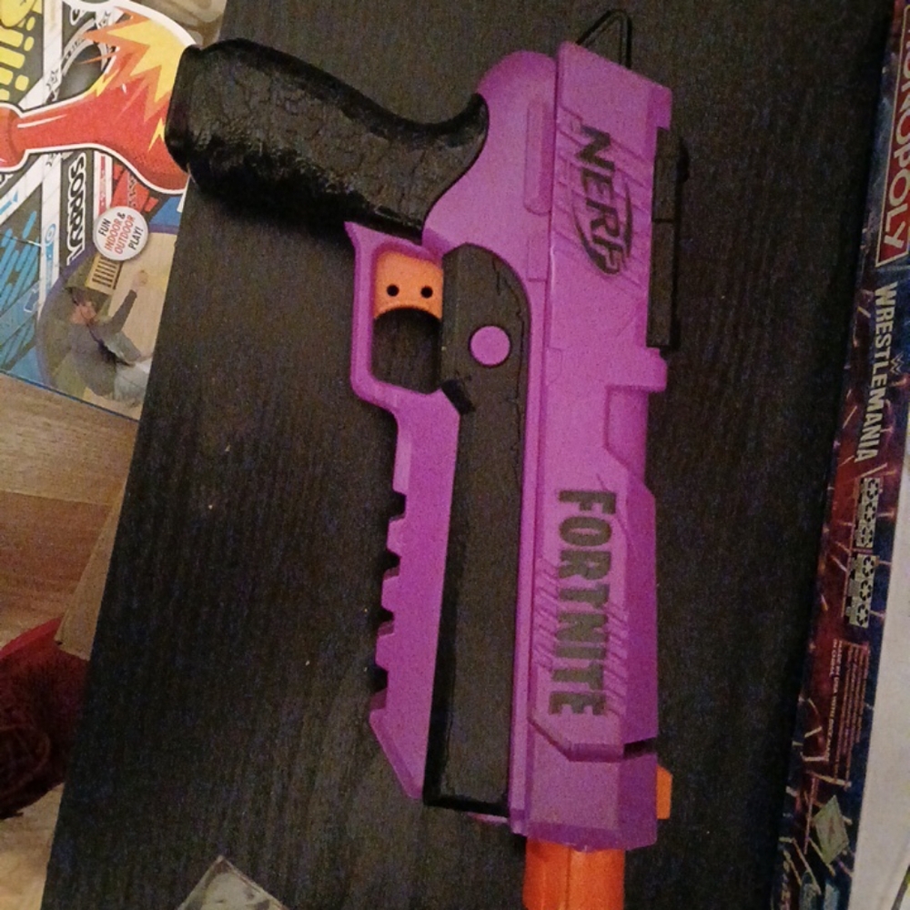 Nerf Fortnite Purple and Orange Blaster